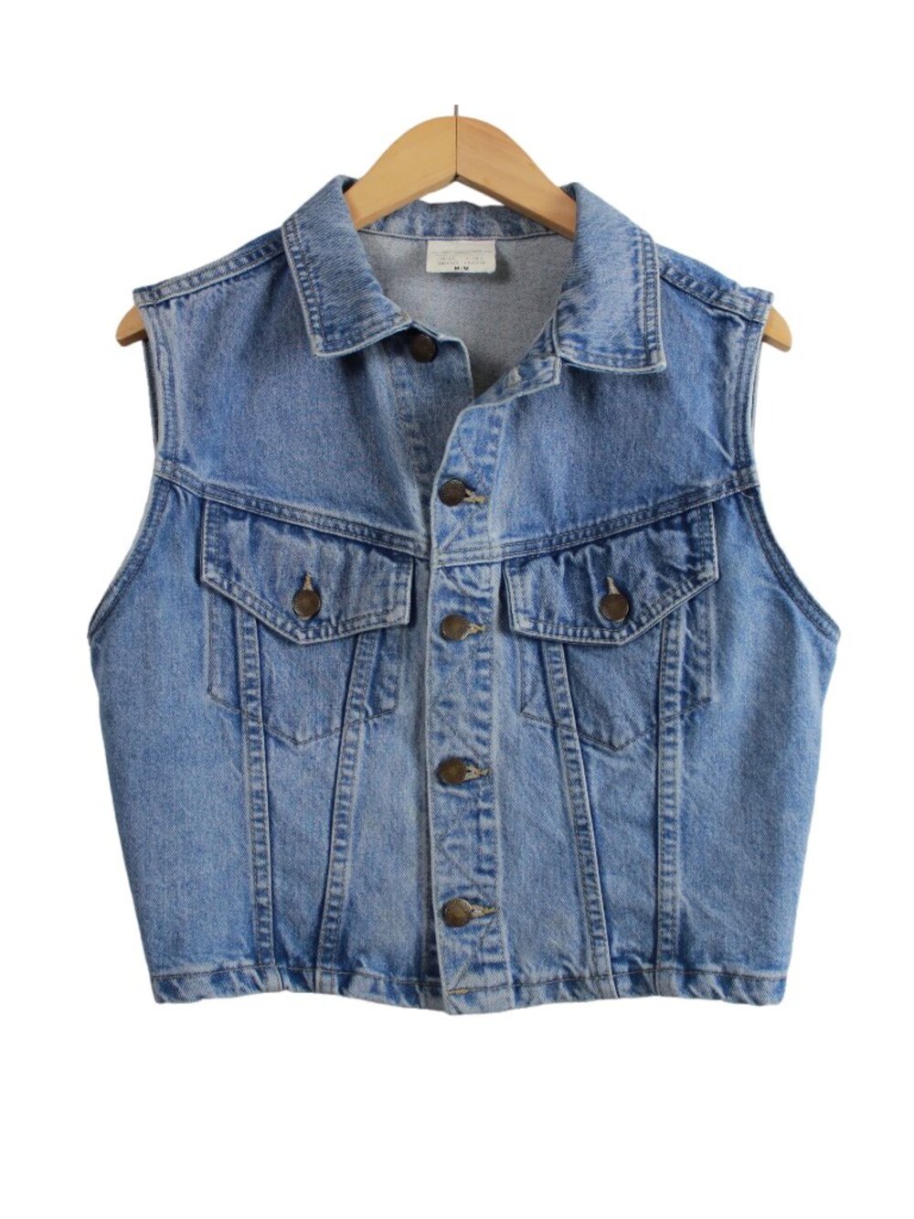Cheyenne Jeans Vintage Cropped Denim Vest